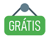 icone representando placa verde com o texto grátis escrito nela
