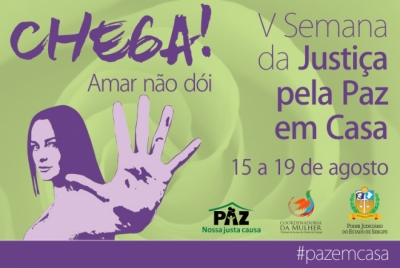Programa&ccedil;&atilde;o da V Semana da Justi&ccedil;a pela Paz em Casa