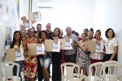 Mulheres do Cram de Santa Rosa de Lima participam de curso para confec&ccedil;&atilde;o de ovos de P&aacute;scoa