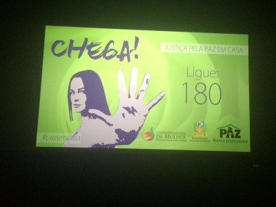 Cinema de Shoppings de Aracaju - Soma esfor&ccedil;os para a Reflex&atilde;o sobre a Viol&ecirc;ncia Dom&eacute;stica contra a Mulher