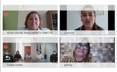 Socorro lança Patrulha Maria da Penha em reunião por videoconferência com equipe do TJSE