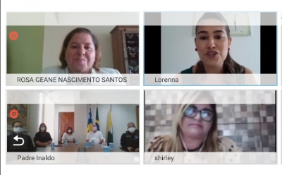 Socorro lan&ccedil;a Patrulha Maria da Penha em reuni&atilde;o por videoconfer&ecirc;ncia com equipe do TJSE