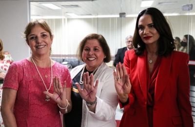 TJSE e Coordenadoria da Mulher realizam solenidade de ades&atilde;o &agrave; Campanha Sinal Vermelho