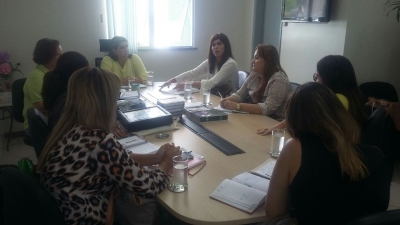 Reuni&atilde;o da Coordenadoria da Mulher com a Secret&aacute;ria Maria do Carmo Alves - SEMFAS na Prefeitura de Aracaju