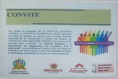 Palestra: Viol&ecirc;ncia Dom&eacute;stica e a Import&acirc;ncia do Engajamento da Sociedade Civil Organizada"