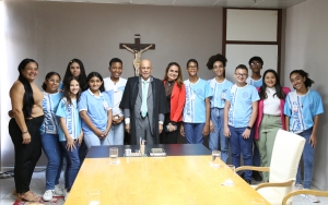 Matem&aacute;tica do Amor: embaixadores mirins visitam o TJSE