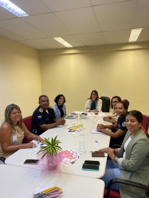 Reuni&atilde;o com N.S. do Socorro: articula&ccedil;&atilde;o da Patrulha, CRAM e Sec. de Pol. para Mulheres