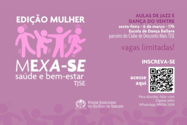 Mexa-SE Mulher: aulas de Dan&ccedil;a do Ventre e Jazz