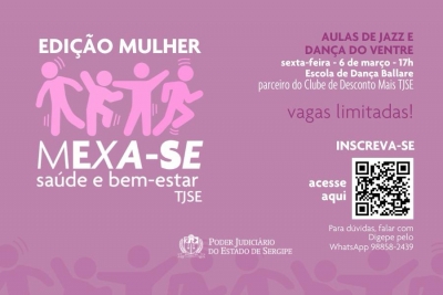 IMexa-SE Mulher: aulas de Dança do Ventre e Jazz